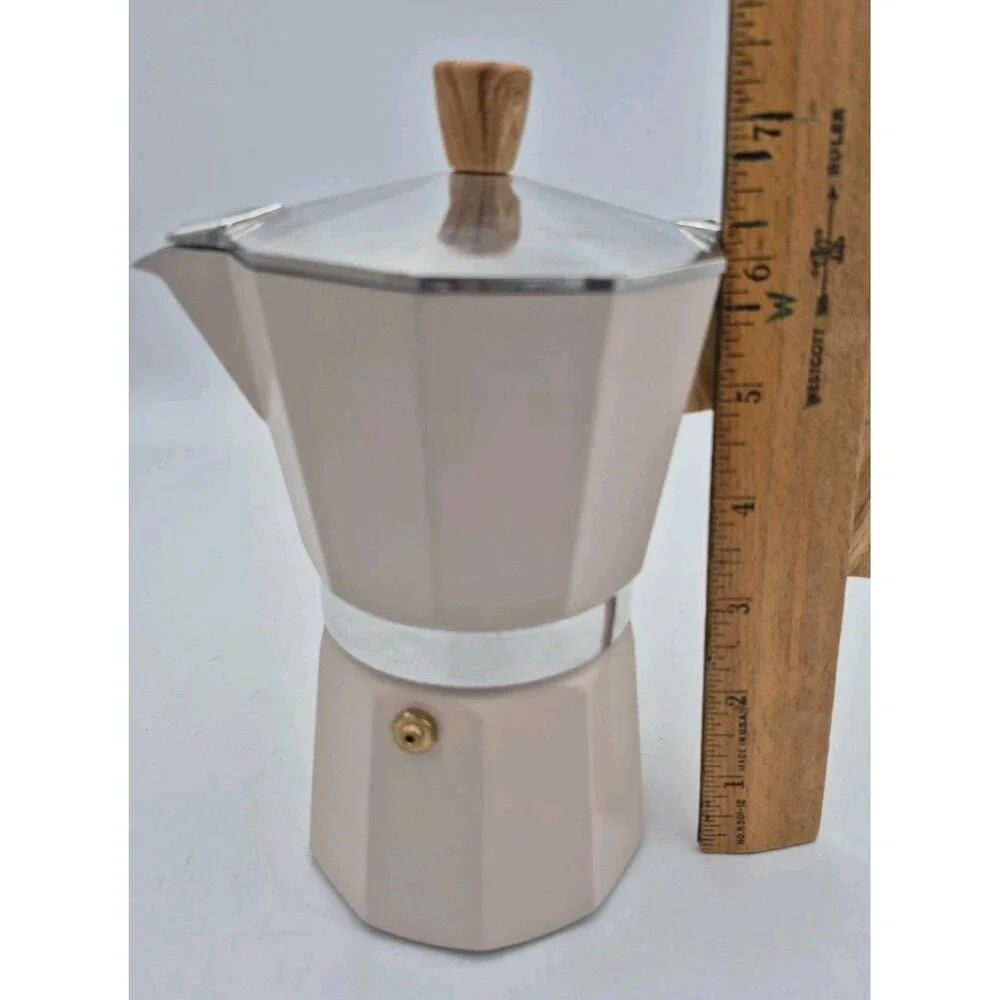 Espresso Maker,  Stovetop Italian Coffee Maker, Ground Coffee New With Flaws